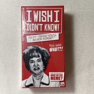 I‎ Wish I Didn't Know! Filthy Trivia You'll Never Forget Game What Do You Meme?